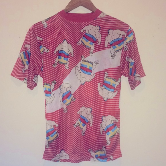 Fun Unisex Shirt by CHECK-IN depict Sumo wrestlers - Picture 1 of 8